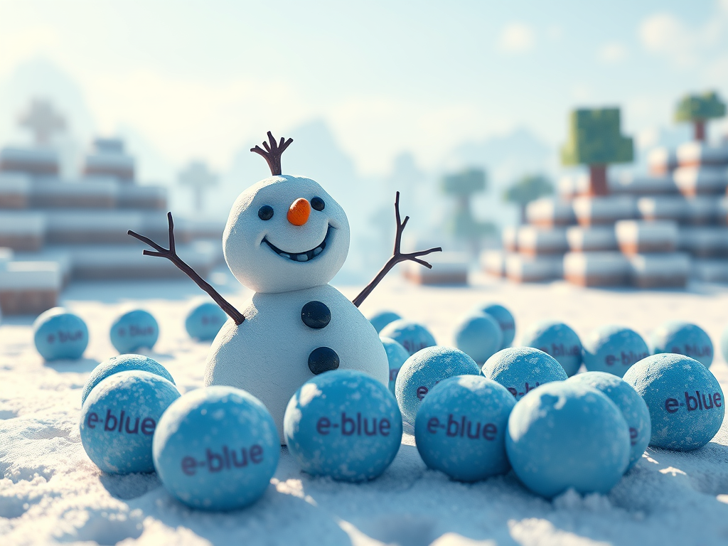 マイクラでカスタム雪だるまを作る